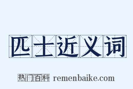 匹士近义词是什么意思的图片
